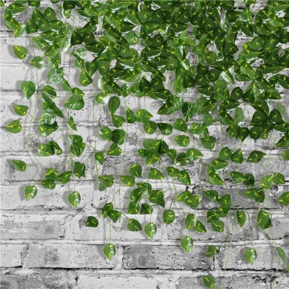 78-Ft 12 Pack Silk Artificial Vines Leaf Garland Plants Hanging Wedding Garland - Picture 3 of 7